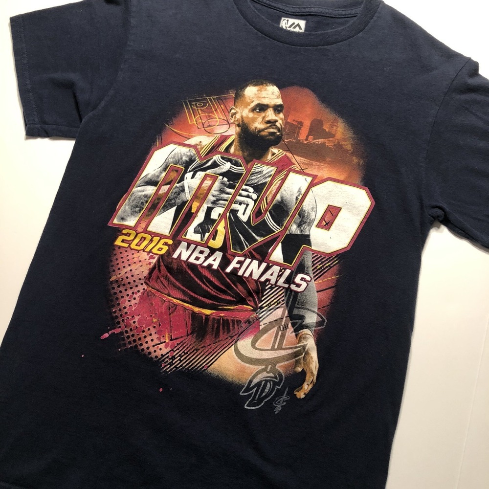 Majestic LeBron James T Shirt 2016 NBA Finals MVP Size Men's Small - Picture 2 of 7